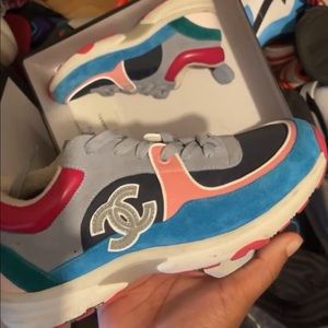 Chanel sneakers worn twice good condition